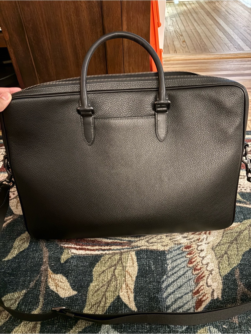 Coach Ethan Large Brief in Black - Picture 6 of 9